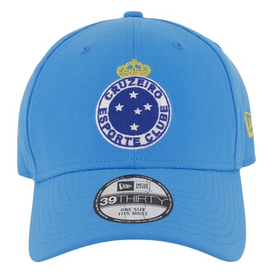 Boné Cruzeiro New Era Azul Aba Curva Futebol 39Thirty - Foto 2
