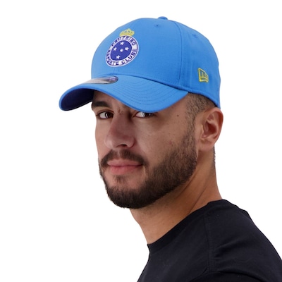 Boné Cruzeiro New Era Azul Aba Curva Futebol 39Thirty - Foto 3