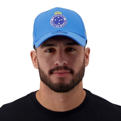 Boné Cruzeiro New Era Azul Aba Curva Futebol 39Thirty - Foto 5