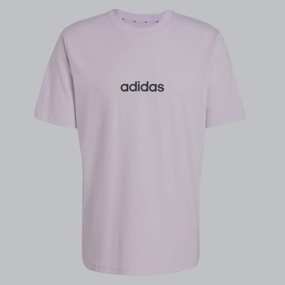 Camiseta Adidas Logo Linear Lilás - Foto 4