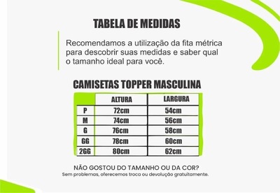 Kit Camiseta Masculina Topper Classic New - 3 Unidades - Foto 6