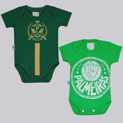 Body Palmeiras FutFanatics - 2 Unidades - Infantil - Foto 1