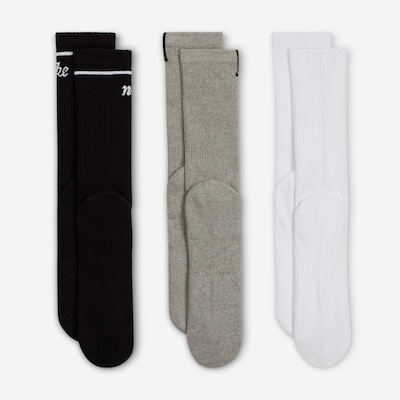 Meia Cano Alto Nike Everyday Cushioned - 3 Pares - Unissex - Foto 3
