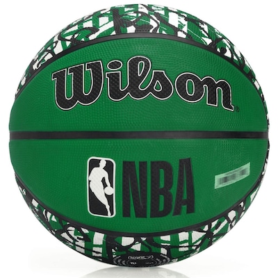 Bola de Basquete Wilson NBA Team Graffiti Boston Celtics - Foto 2