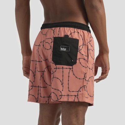 Shorts de Elástico Lost Barded Wire Masculina - Foto 3