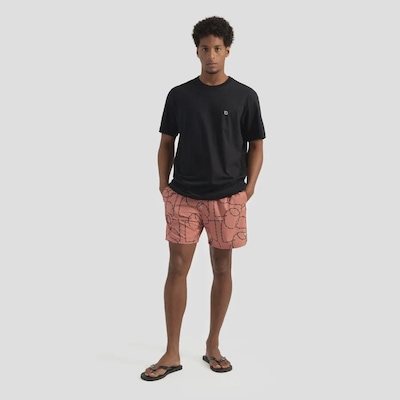 Shorts de Elástico Lost Barded Wire Masculina - Foto 6