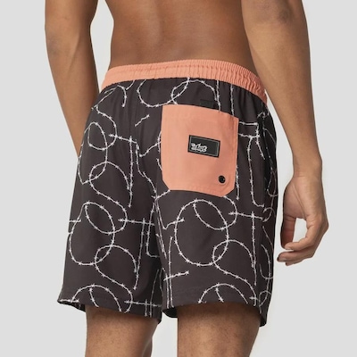Shorts De Elástico Lost Barded Wire Masculino - Foto 4