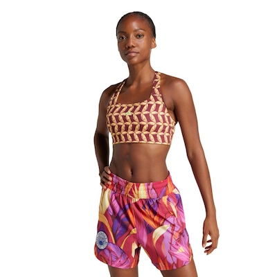 Top Médio Suporte Feminino adidas x FARM Rio - Foto 1