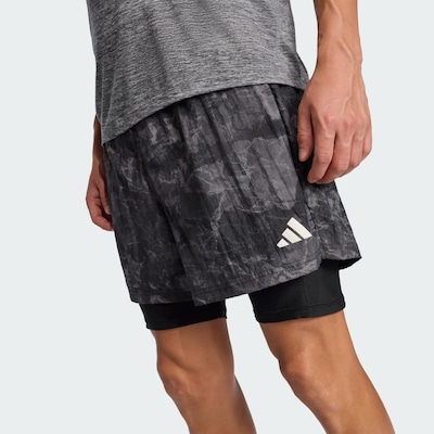 Short 2 Em 1 Masculino adidas Own The Run Spray Dye - Foto 5
