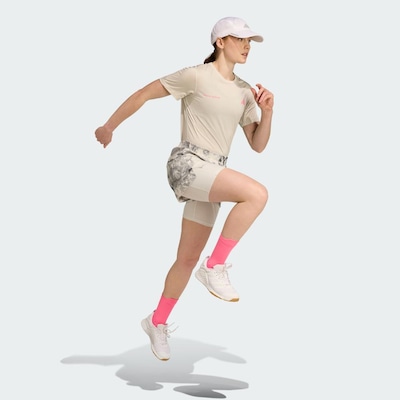 Short 2 Em 1 Feminino adidas Own The Run Spray Dye - Foto 4
