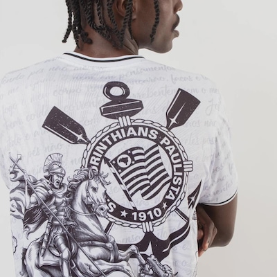 Camisa do Corinthians FutFanatics São Jorge Masculina - Foto 6