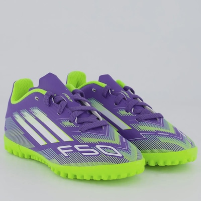 Chuteira Society Infantil adidas F50 Club - Foto 5