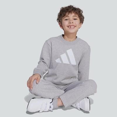 Agasalho Infantil adidas Essentials Big Logo - Foto 3