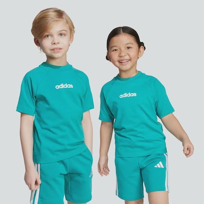 Camiseta adidas Essentials Logo Linear Infantil - Foto 1