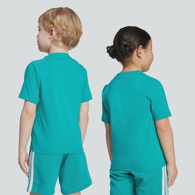 Camiseta adidas Essentials Logo Linear Infantil - Foto 2