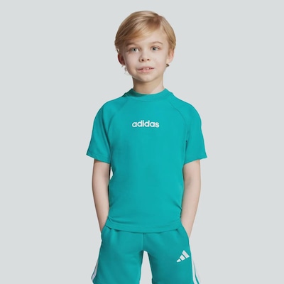 Camiseta adidas Essentials Logo Linear Infantil - Foto 3