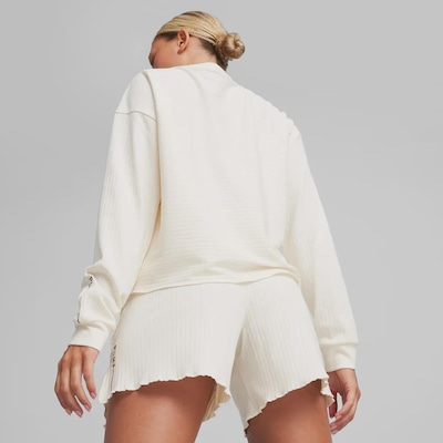 Blusão de Moletom Feminino Puma sem Capuz Unwind Pullover - Foto 2