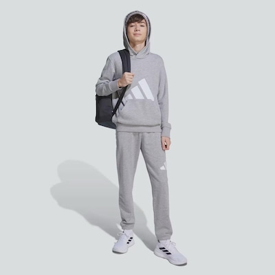 Blusão de Moletom Infantil adidas com Capuz Essentials Big Logo - Foto 3