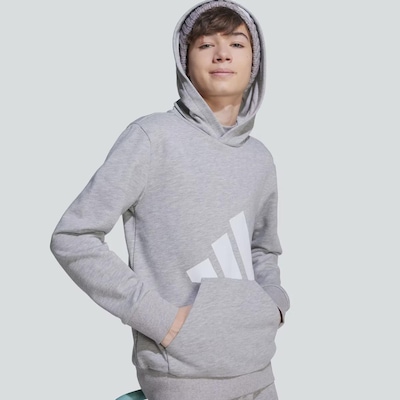 Blusão de Moletom Infantil adidas com Capuz Essentials Big Logo - Foto 6
