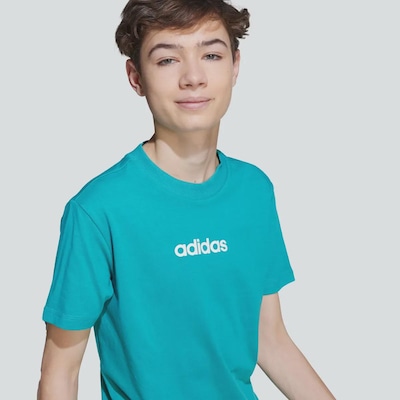 Camiseta adidas Essentials Linear Infantil - Foto 5