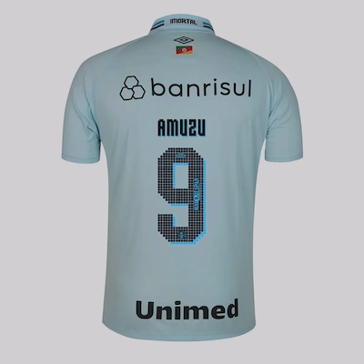 Camisa do Grêmio II 25/26 Umbro 9 Amuzu Masculina - Foto 1