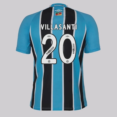 Camisa do Grêmio I 25/26 Umbro 20 Villasanti Masculina - Foto 1