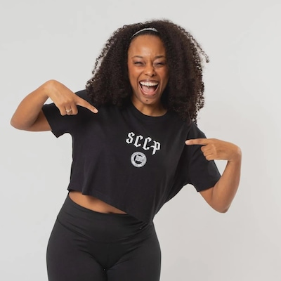 Cropped do Corinthians FutFanatics Timão Feminino - Foto 1