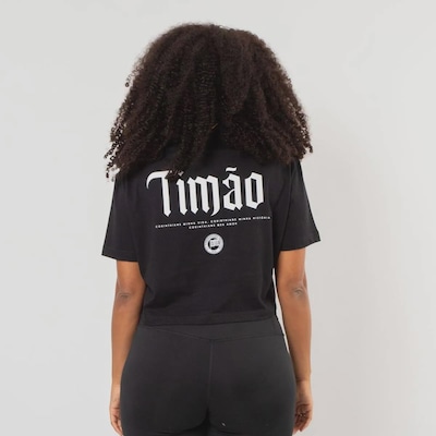 Cropped do Corinthians FutFanatics Timão Feminino - Foto 2
