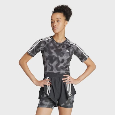 Camiseta adidas Estampada Own The Run Três Listras Feminina - Foto 1