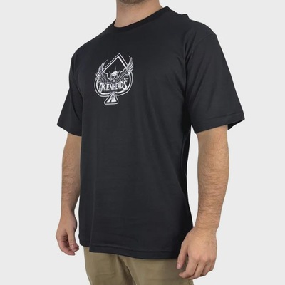 Camiseta Okenheads Básica Silk Caveira Masculina - Foto 4