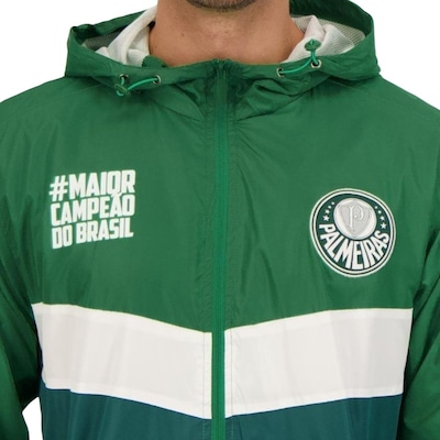 Jaqueta Corta Vento SPR Palmeiras Capuz Masculina - Foto 5