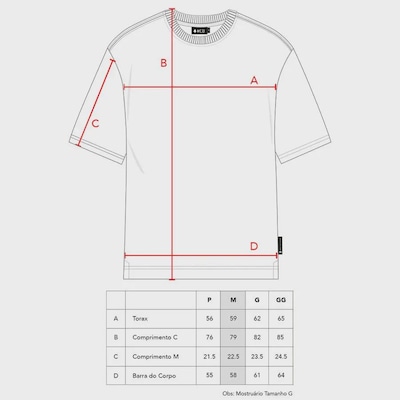 Camiseta Box Fit MCD Recorte Core Masculina - Foto 6