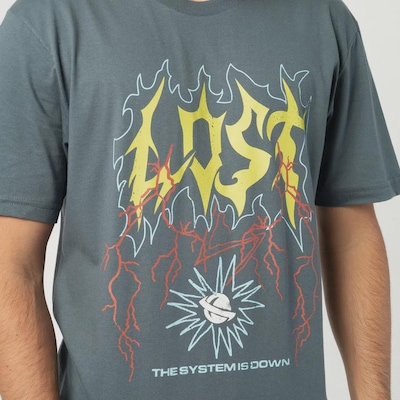 Camiseta Lost Metal Masculina - Foto 4