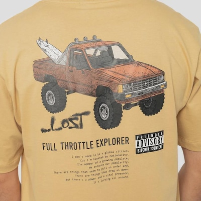 Camiseta Lost Osland Truck Masculina - Foto 4