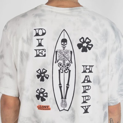 Camiseta Lost Washed Die Happy Heavy Masculina - Foto 4