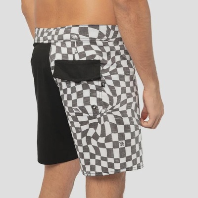 Bermuda Água Lost Wave Grid Masculina - Foto 4