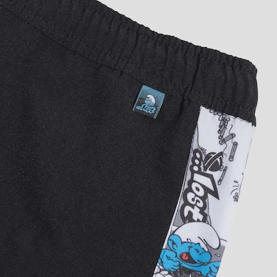 Shorts Elástico Recorte Lost + Smurfs Comics Masculino - Foto 5