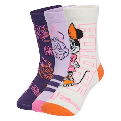 Meia Infantil adidas Disney Minnie Mouse - 3 Pares - Foto 1