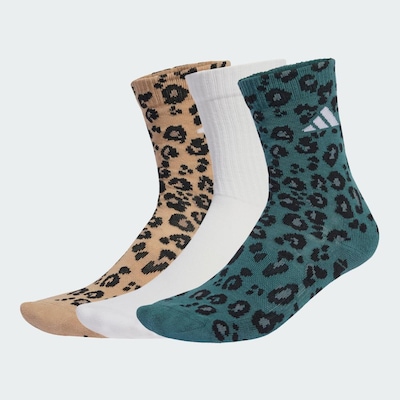 Meia Unissex Adidas Leopardos - 3 Pares - Foto 2