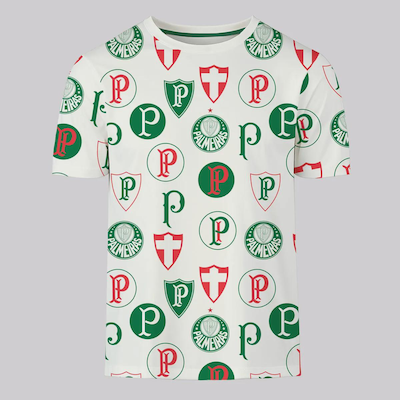 Camiseta do Palmeiras FutFanatics Logos Masculina - Foto 1