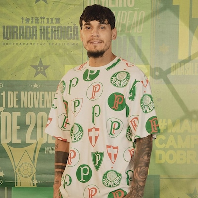 Camiseta do Palmeiras FutFanatics Logos Masculina - Foto 3