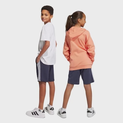 Shorts adidas Essentials Três Listras Infantil - Foto 2