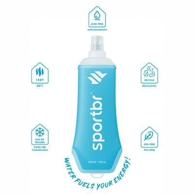 Garrafa Squeeze SPORTBR Soft Flask 350 ml - Foto 2