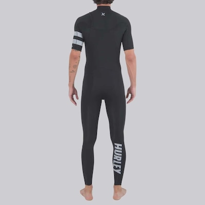 Long John Manga Curta Hurley Advantage 2/2MM Full Suit Masculino - Foto 2