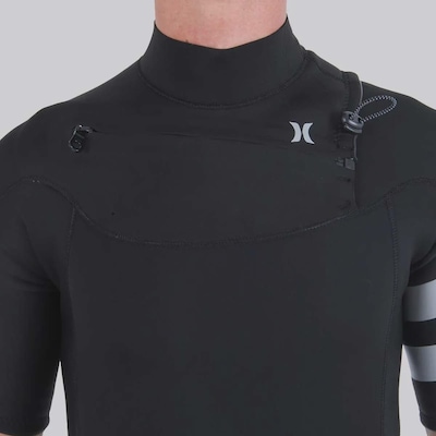 Long John Manga Curta Hurley Advantage 2/2MM Full Suit Masculino - Foto 4