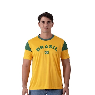 Camisa Brasil Casual Dengo Braziline Masculino - Foto 1