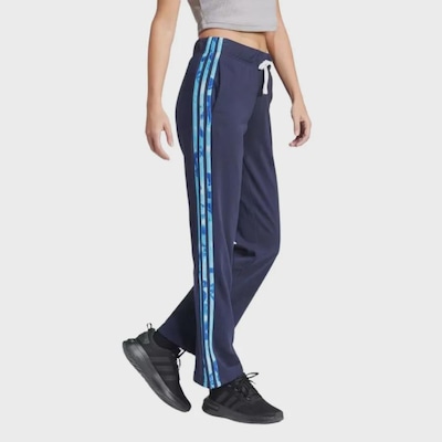 Calça Moletinho adidas Estampa Floral Três Listras Feminina - Foto 4