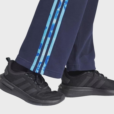 Calça Moletinho adidas Estampa Floral Três Listras Feminina - Foto 5