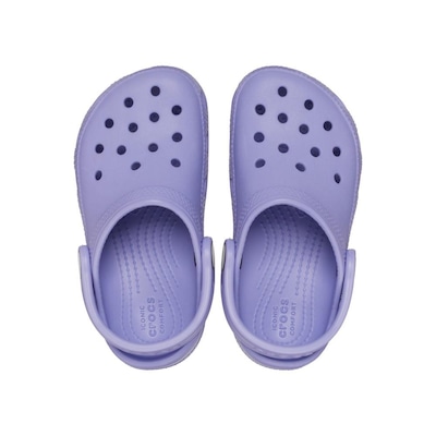 Sandália Crocs Classic Clog Kidst Mystic purple - Unissex - Foto 5