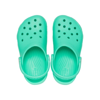 Sandália Crocs Classic Clog Kidst Lagoon - Unissex - Foto 4
